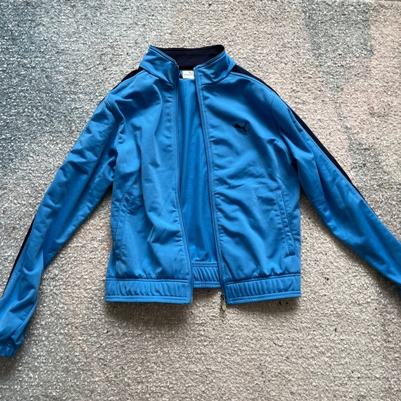 Puma Track Jacket — Light Blue/Navy Blue - Picture 3 of 7